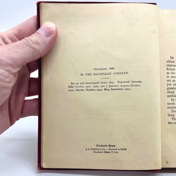 Silas Marner George Eliot Hardcover 1904 Macmillan Red Cloth Antique Book - Picture 5 of 10